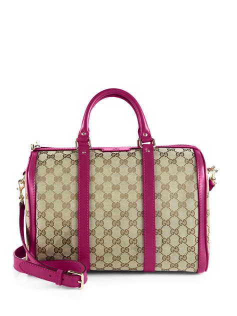 gucci bag pink trim|women pink gucci bag.